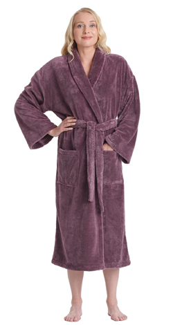 Sateen Touch Shawl Fleece Bathrobe