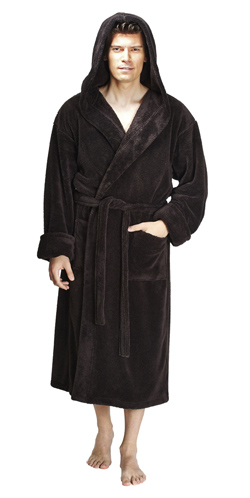 Hooded Fleece Bathrobe