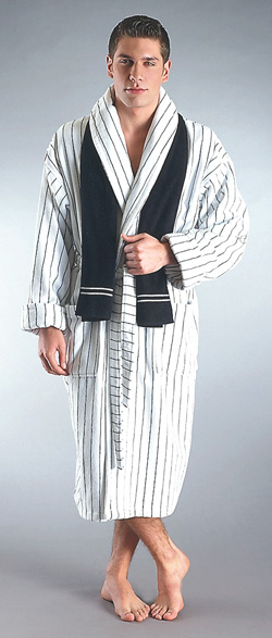 Artisan velour bathrobe